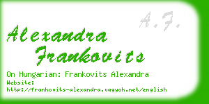 alexandra frankovits business card